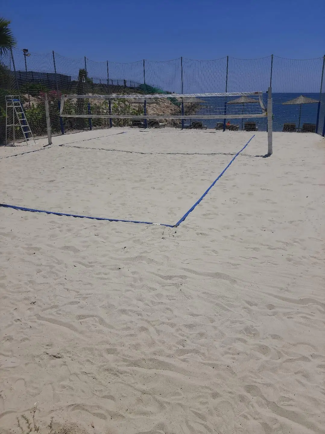 Plaj voleybolu sahası silis kumu